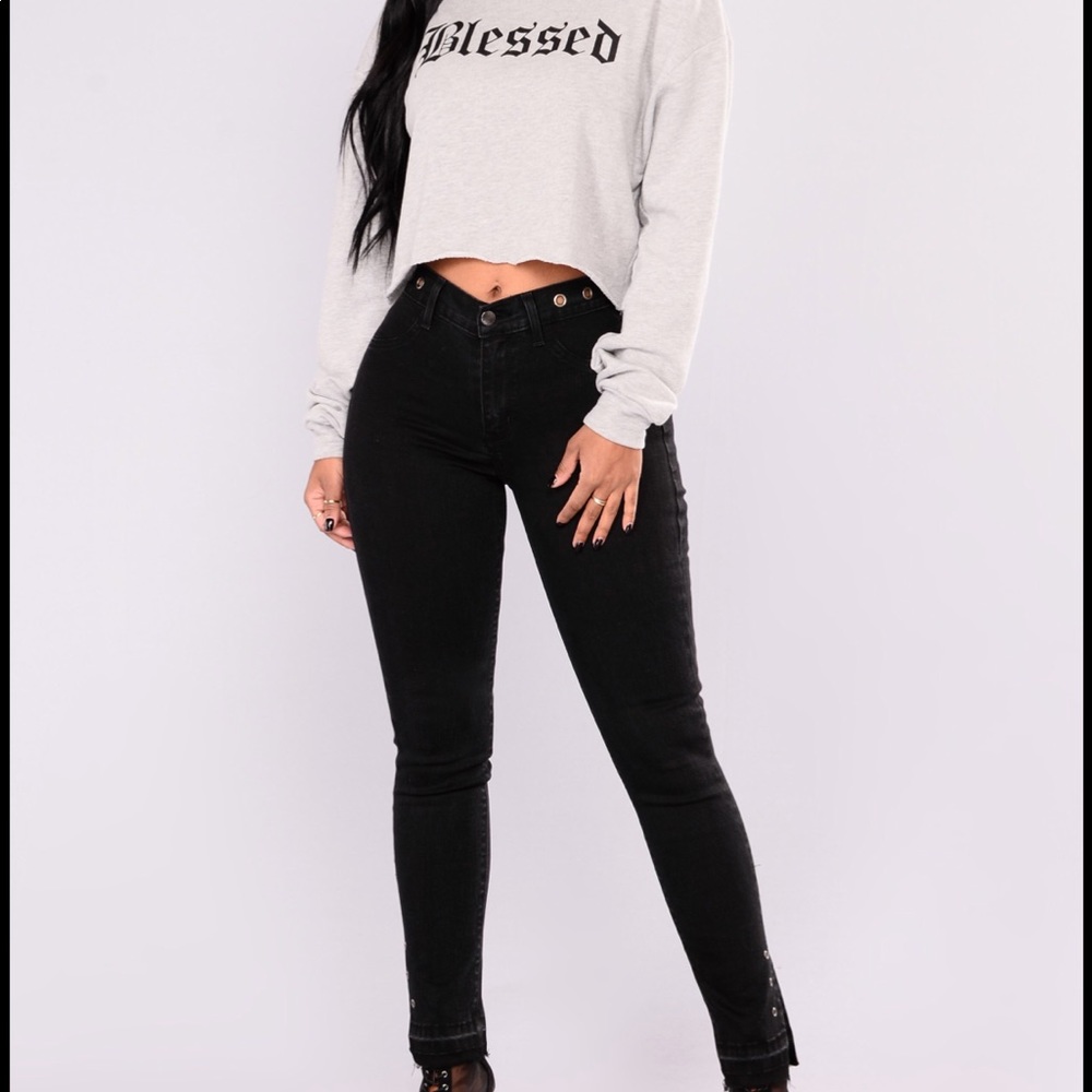Designated DJ Grommet Jeans - Black